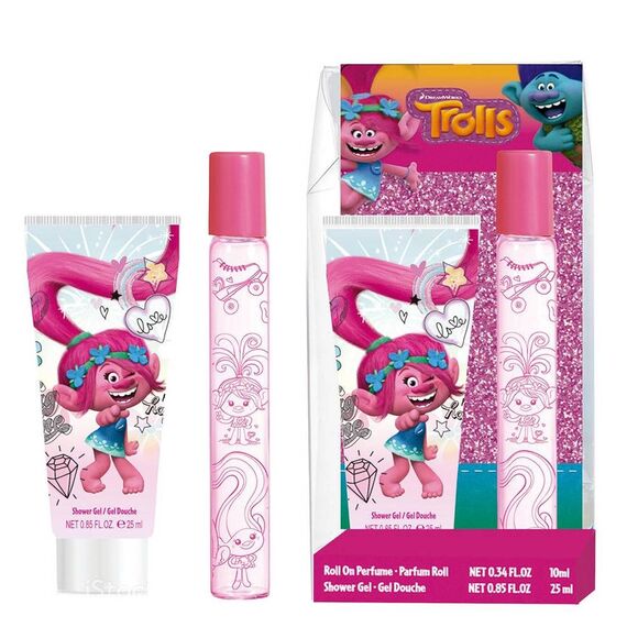 Air-Val Trolls Roll-On Perfume 10ml + Shower Gel 25ml