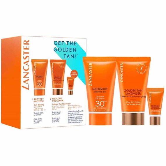 Lancaster For Women Sun  Beauty Sublime Tan Spf 30 Body Milk 50ml + Face Cream 3ml + Golden Tan Maximizer After Sun Lotion 50ml, 2 image