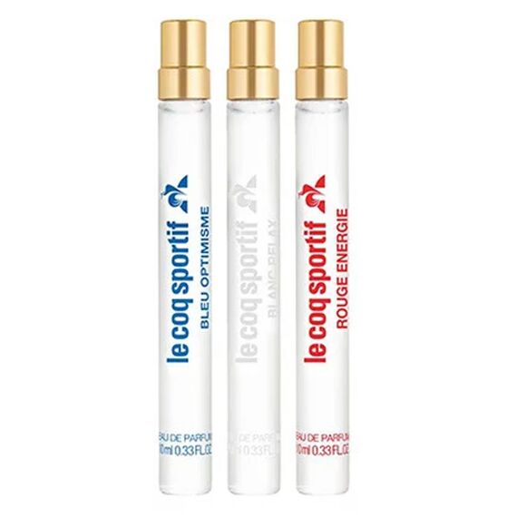 Le Coq Sportif Mini Eau de Parfum (Rouge Energie + Bleu Optimisme + Body Lotionanc Relax)  3 X 10ml