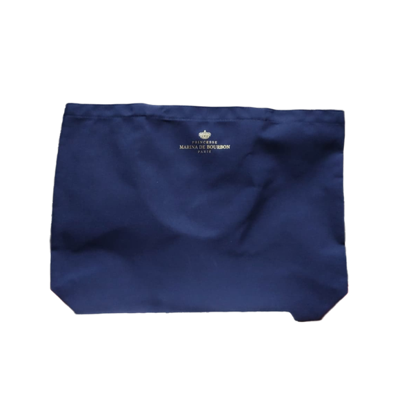 Marina De Bourbon Crown Navy Blue Tote Bag, 2 image