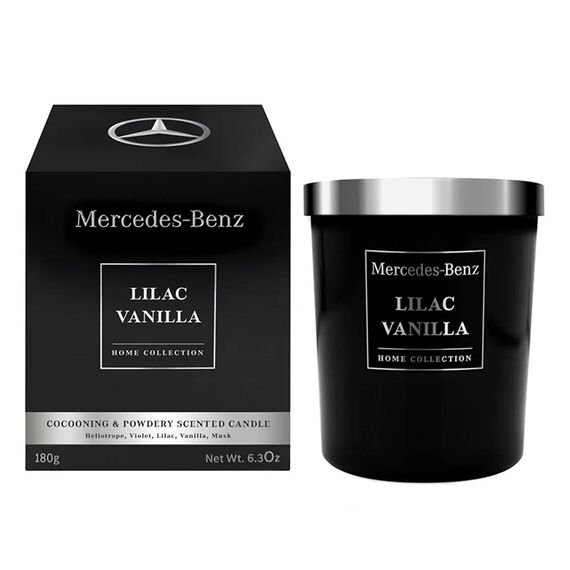 Mercedes Benz Lilac Vanilla Scented Candle 180g, 2 image