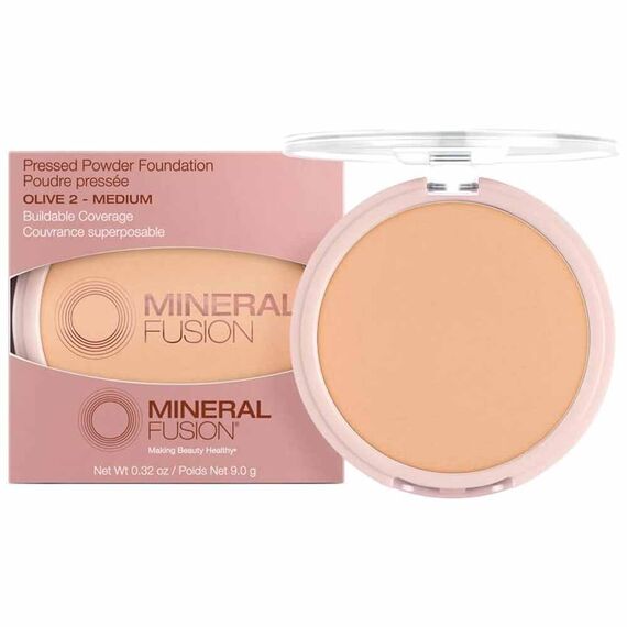 Mineral Fusion Light To Full Coverage Pressed Powder Olive 2 For Women Foundation 9g