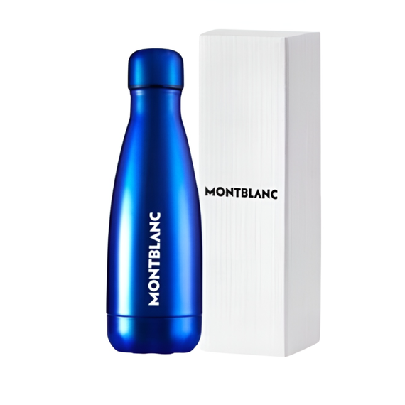 Mont Blanc Blue Metal Water Bottle, 2 image