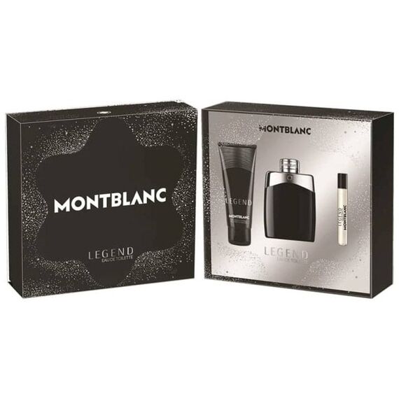 Mont Blanc Legend For Men Eau De Toilette 100ml + 7.5ml + Shower Gel 100ml