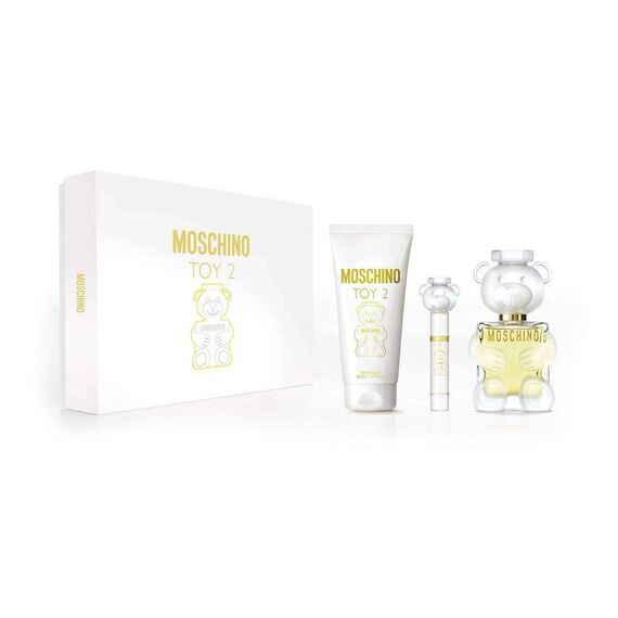 Moschino Toy 2 Bubble Gum For Women Eau De Toilette 100ml + 10ml + Body Lotion 100ml + Bath & Shower Gel 100ml