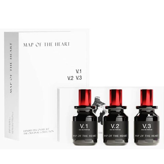 Map Of The Heart Luxury Discovery For Women Eau de Parfum (V.1 Freedom + V.2 Darkness + V.3 Passion) 3 X 30ml