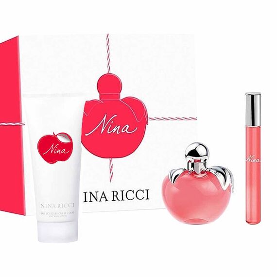 Nina Ricci Nina For Women Eau De Toilette 80ml + Eau De Toilette Rollerball 10ml + Body Lotion 75ml, 3 image