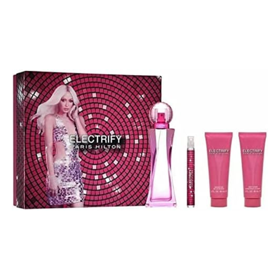 Paris Hilton Electrify For Women Eau de Parfum 100ml + 10ml + Body Lotion 90ml + Shower Gel 90ml, 2 image
