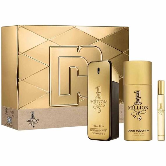 Paco Rabanne 1 Million For Men Eau De Toilette 100ml + 10ml + Deodorant Spray 150ml, 3 image