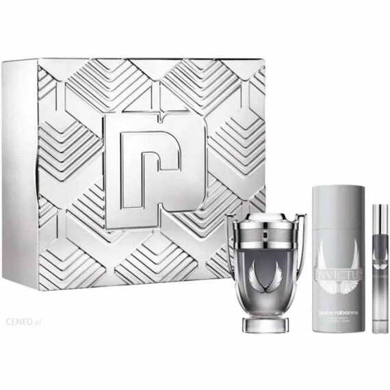 Paco Rabanne Invictus For Men Eau De Toilette 100ml + 10ml + Shower Gel 100ml, 3 image