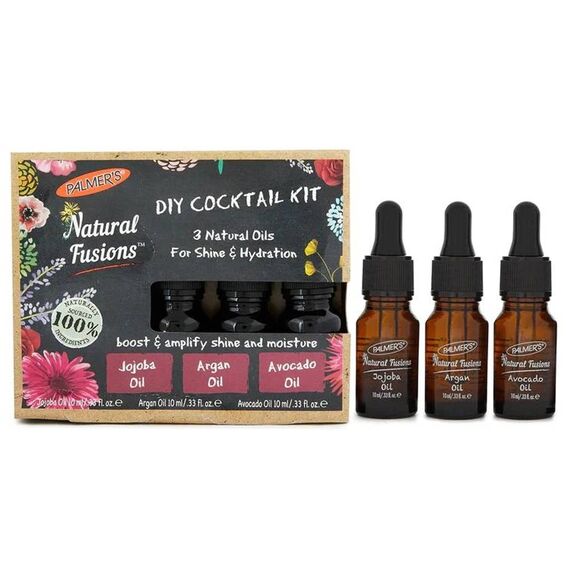 Palmers Natural Fusions (Jojoba Oil+Argan Oil + Avocado Oil ) Face Oil Kit 3x10ml