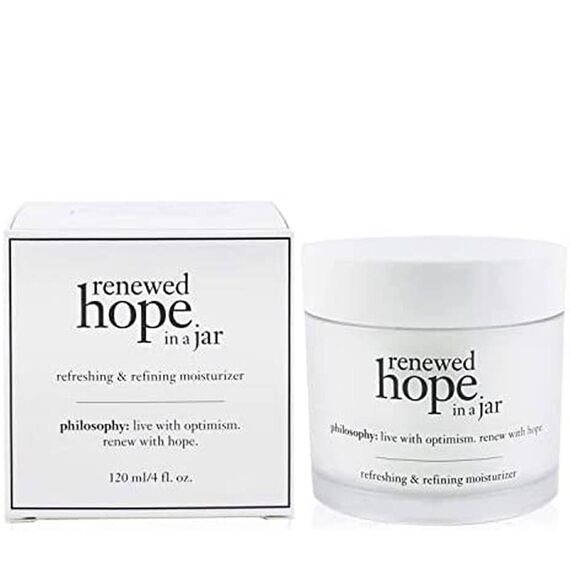 Philosophy Renewed Hope In A Jar Refreshing & Refining Moisturizer For Women Skin Cream 120ml, 3 image