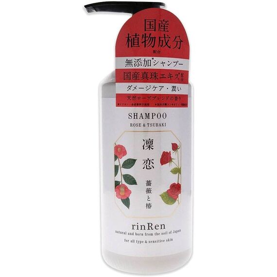 Rinren Rose & Tsubaki Treatment Shampoo 520ml