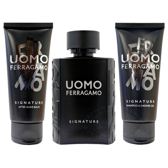 Salvatore Ferragamo Uomo Signature For Men Eau de Parfum 100ml + Shampoo & Shower Gel 100ml + After Shave Balm 100ml