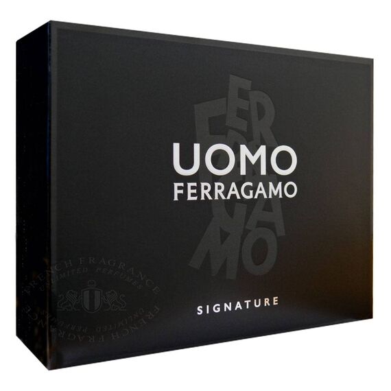 Salvatore Ferragamo Uomo Signature For Men Eau de Parfum 100ml + Shampoo & Shower Gel 100ml + After Shave Balm 100ml, 2 image
