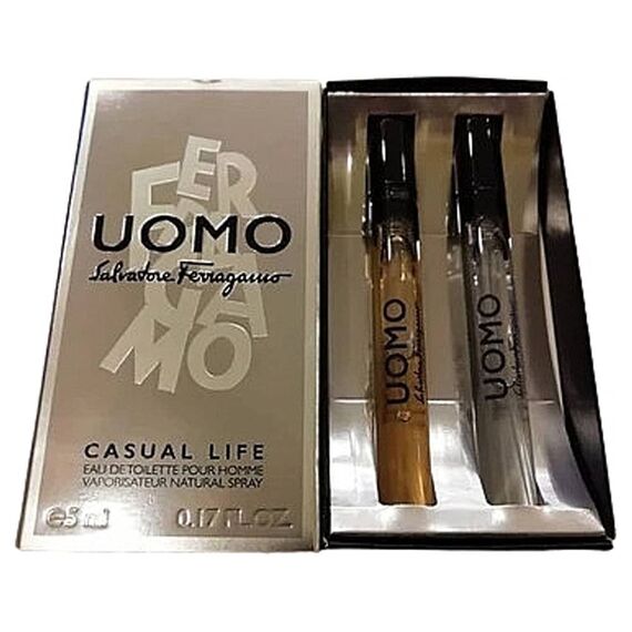 Salvatore Ferragamo For Men Eau De Toilette (Uomo + Urban Feel) 2 X 5ml