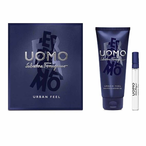 Salvatore Ferragamo Uomo Urban Feel For Men Mini Eau De Toilette 5ml + Shampoo & Shower Gel 50ml, 3 image