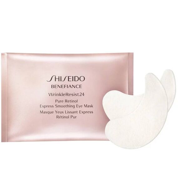 Shiseido Benefiance Wrinkleresist24 Pure Retinol Express Smoothing For Women 12 Packets X 2 Sheets Eye Mask, 2 image