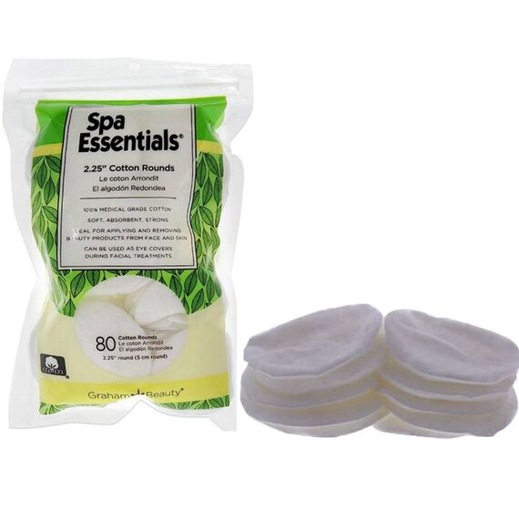 Spa Essentials 2.25 For Women Cotton Rounds 80count, 2 image