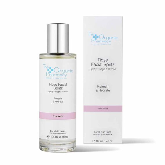 The Organic Pharmacy Rose Facial Spritz Face Toner 100ml, 2 image