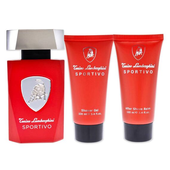 Tonino Lamborghini Sportivo For Men Eau de Toilette 125ml + Shower Gel 100ml + After Shave Balm 100ml