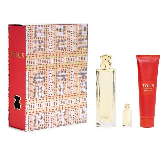 Tous Gold For Women Eau De Parfum 90ml + 4.5ml + Body Lotion 150ml
