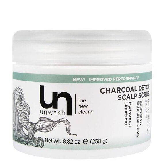 Unwash Charcol Detox Scalp Hair Scrub 250G