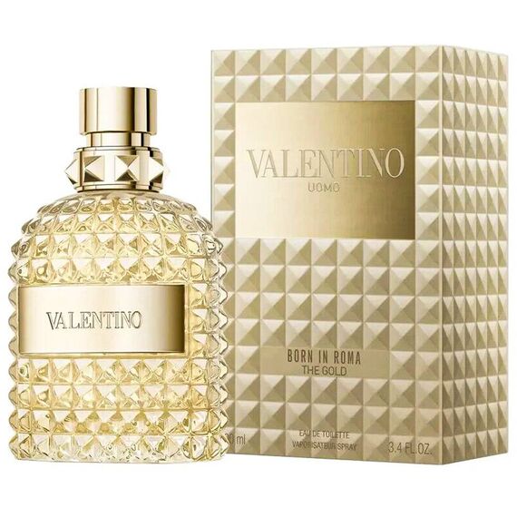 Valentino Uomo Born in Roma The Gold For Men Eau De Toilette 100ml, 2 image