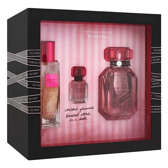 Victoria's Secret Bombshell For Women Eau De Parfum 50ml + 7.5ml + Luminous Fragrance Lotion 100ml