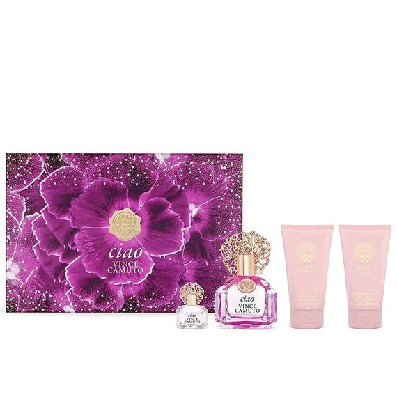 Vince Camuto Ciao For Women Eau De Parfum 100ml + 7.4ml + Body Care 150ml + Bath & Shower Gel 150ml
