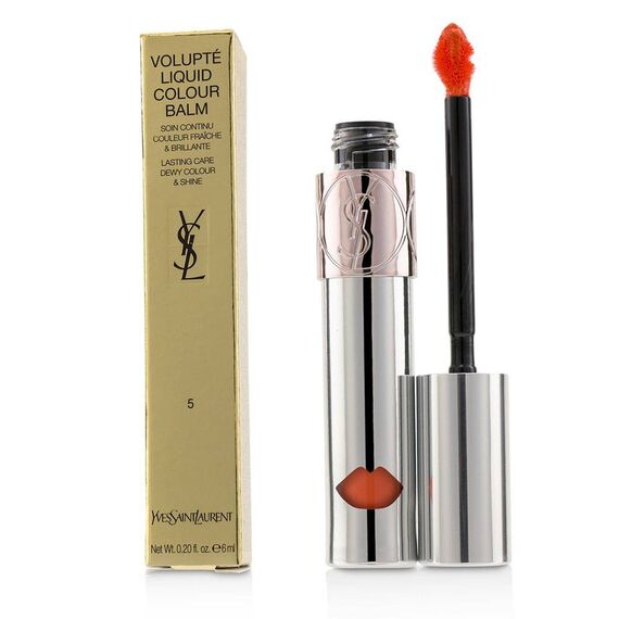 Yves Saint Laurent Volupte Liquid Color Balm 5 Watch Me Orange For Women Lip Balm 6ml, 2 image