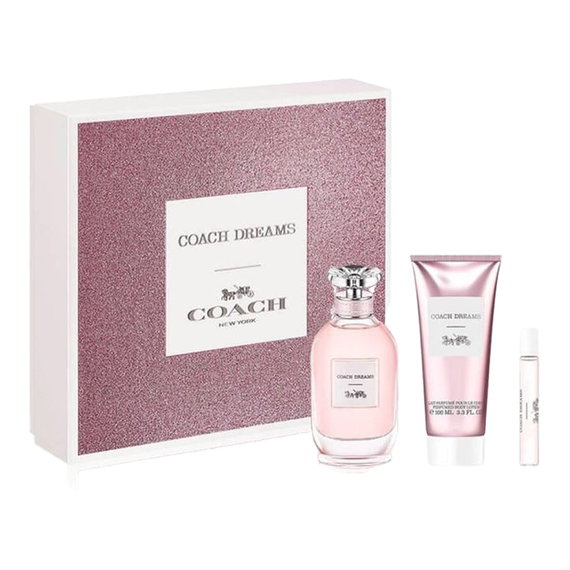 Coach Dreams For Women Set Eau De Parfum 90ml + Eau De Parfum 7.5ml + Body Lotion 100ml