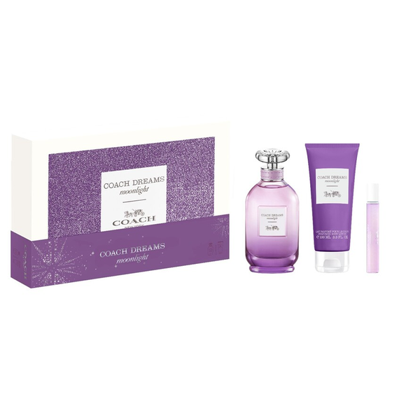 Coach Dreams Moonlight For Women Set Eau De Parfum 90ml + Eau De Parfum 7.5ml + Body Lotion 100ml