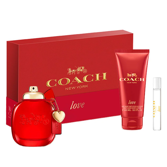 Coach Love For Women Set Eau De Parfum 90ml + Eau De Parfum 7.5ml + Body Lotion 100ml