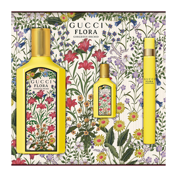 Gucci Flora Gorgeous Orchid For Women Set Eau De Parfum 100ml + Eau De Parfum 10ml + Eau De Parfum 5ml