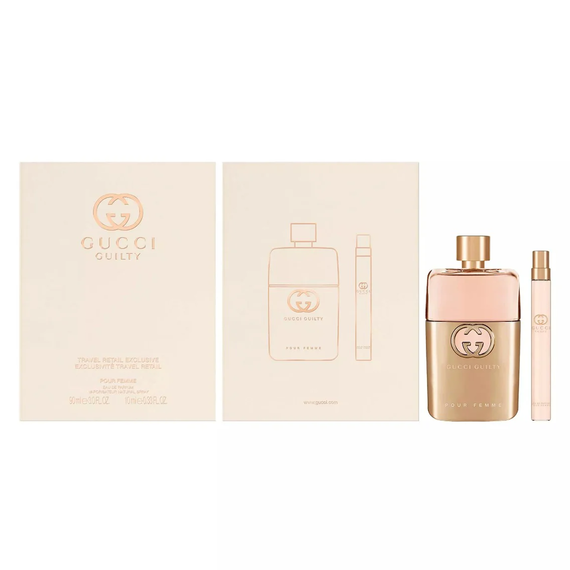 Gucci Guilty Pour Femme Eau De Parfum 90ml + Eau De Parfum 10ml Travel Set