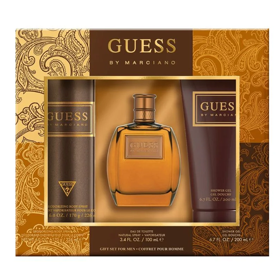 Guess By Marciano For Men Set Eau De Toilette 100ml + Shower Gel 200ml + Body Spray 226ml