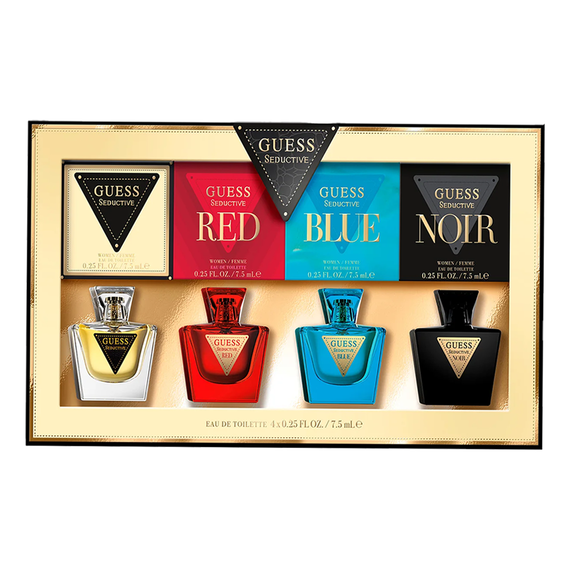 Guess Seductive For Women Mini Set 4 X 7.5ml (Seductive + Noir + Blue + Red)