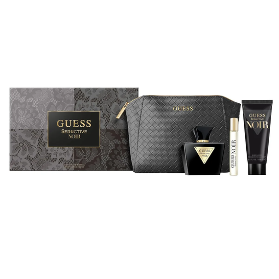 Guess Seductive Noir For Women Set Eau De Toilette 75ml + Body Lotion 100ml + Eau De Toilette 15ml + Pouch