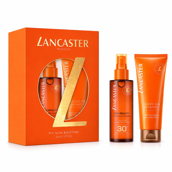 Lancaster Sun Beauty Spf 30 For Women Satin Dry Oil 150ml + Golden Tan Maximizer 125ml After Sun Lotion, 2 image
