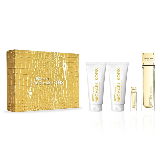 Michael Kors Sexy Amber For Women Eau de Parfum 100ml + 5ml + Body Lotion 100ml + Shower Gel 100ml