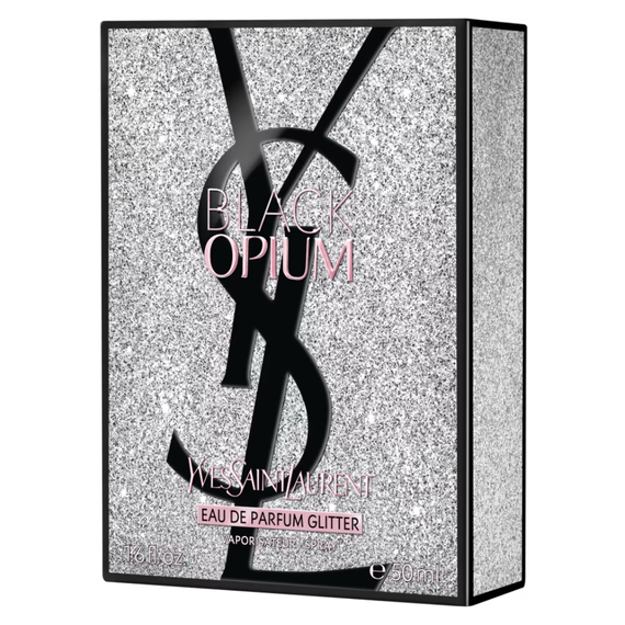 Yves Saint Laurent Black Opium For Women Eau de Parfum Glitter 90ml, 2 image