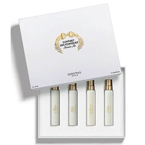 Goutal For Women Eau de Parfum (Tenue de Soiree + Petite Cherie + Eau D'Hadrien) + Le Chevrefeuille Eau de Toilette  4X10ml