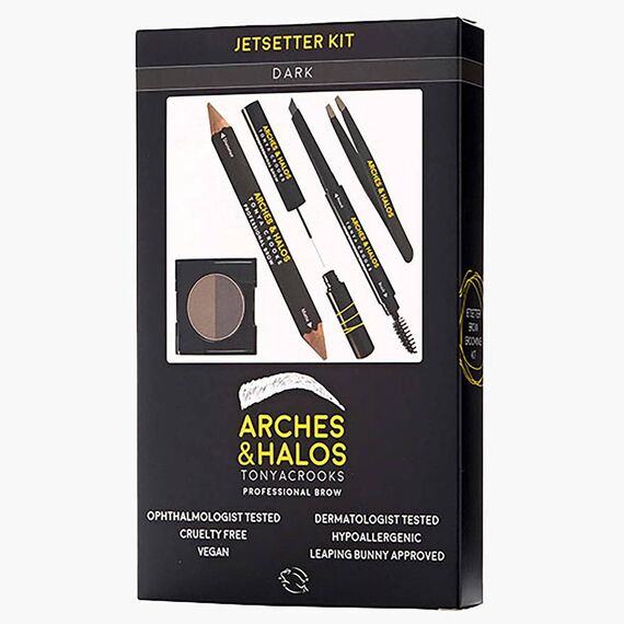 Arches and Halos Jetsetter Dark For Women Eyebrow Kit