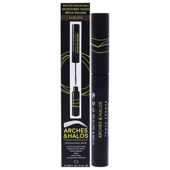 Arches And Halos Water Resistant Microfiber Tinted Auburn For Women Eyebrow Mousse 3ml, 3 image