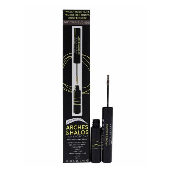 Arches and Halos Water Resistant Microfiber Tinted Mocha Blonde For Women Eyebrow Mousse 3ml, 3 image