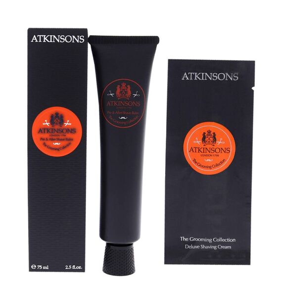 Atkinsons The Grooming Collection For Men Deluxe Shaving Creame & After Shave Balm 75ml, 2 image