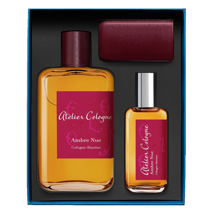 Atelier Cologne Amber Nue (U) Cologne Absolue 200ml + Cologne Absolue 30ml  + Leather Case Travel