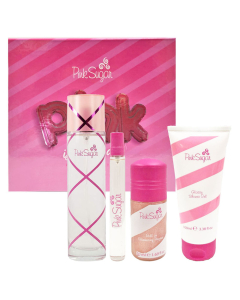 Aquolina Pink Sugar Pink Is In The Air (W) Set Edt 100ml + Shimmering Roll-on 50ml + Edt 10ml + Sg 100ml
