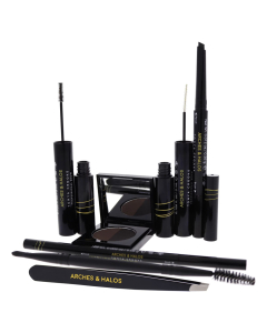 Arches And Halos Ultimate Brow Dark 7pcs Eyebrow Kit